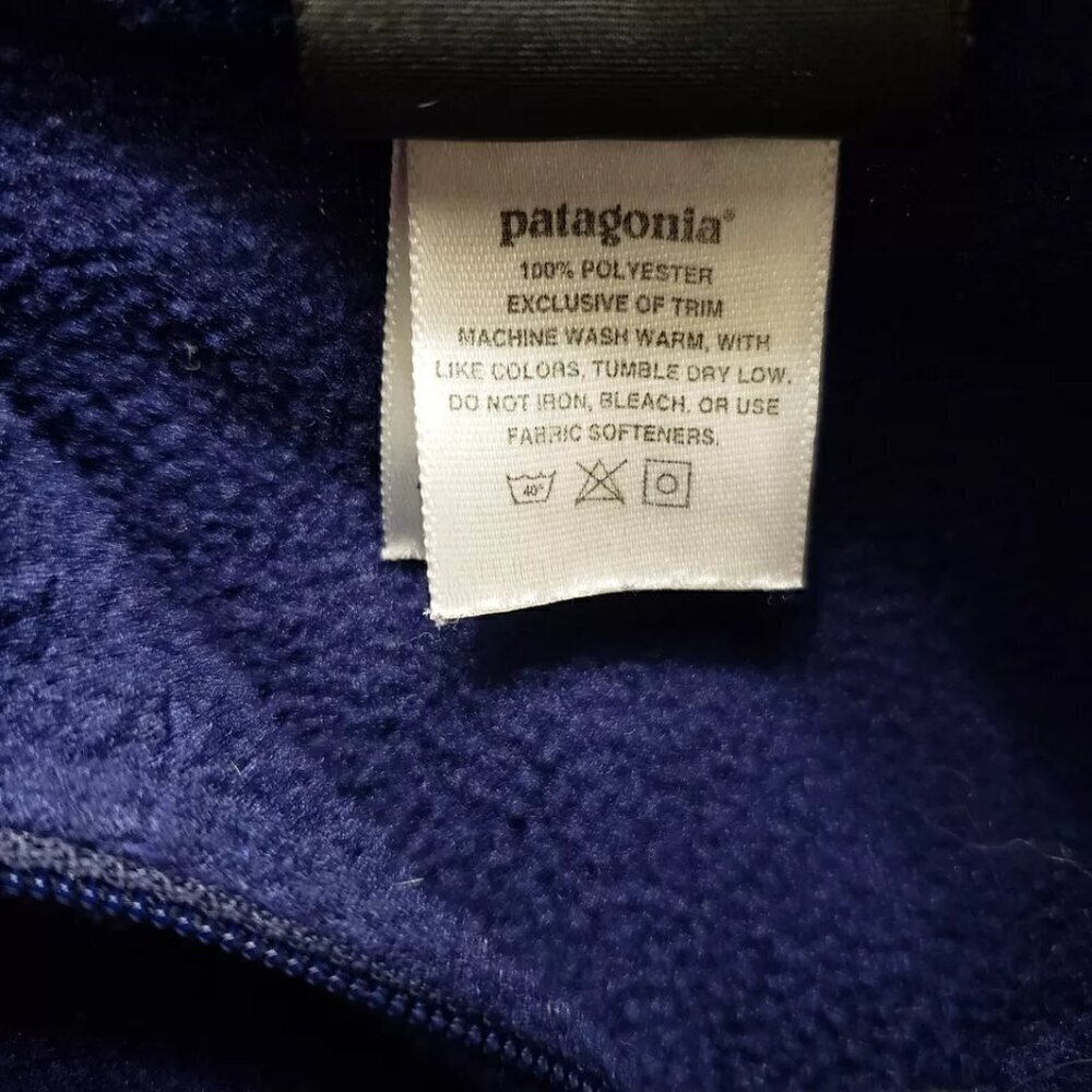Patagonia Capilene Blue 1/4 Zip Vintage Fleece Women's Sz M - Picture 5 of 5